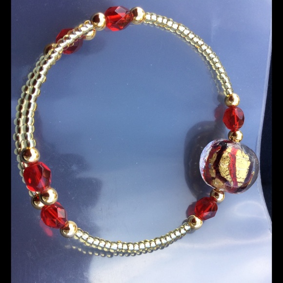 COPY - Direct from Italy, Handmade Murano Glass Bracelet - Picture 4 of 4